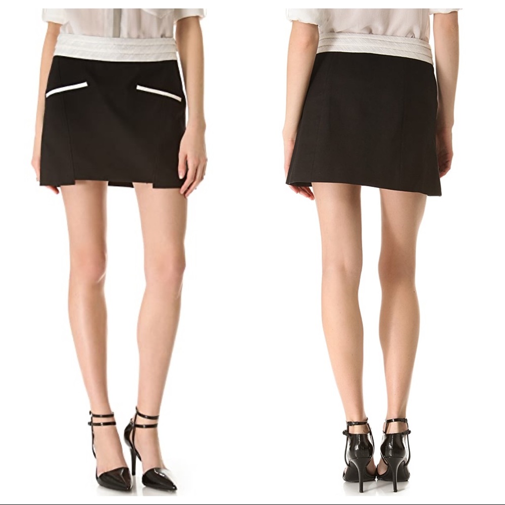 Helmut Lang Black and White Era Pocket Miniskirt